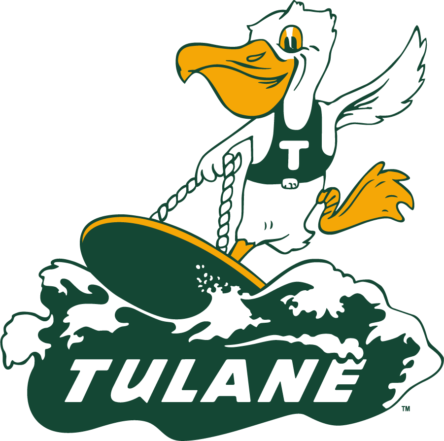 Tulane Green Wave 1920-1924 Primary Logo diy iron on heat transfer